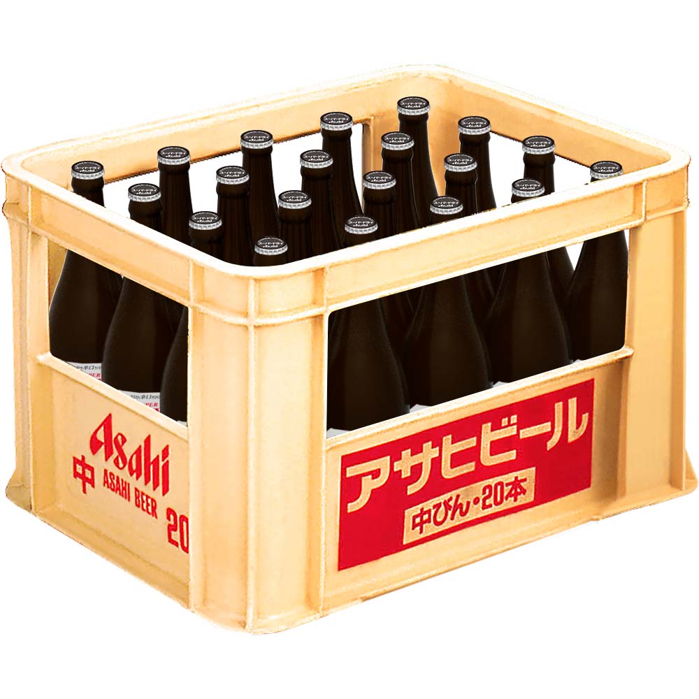 空瓶ビール　アサヒ スーパードライ アサヒ スーパードライ 中瓶 500ml※店舗からのお届け限定｜瓶ビール