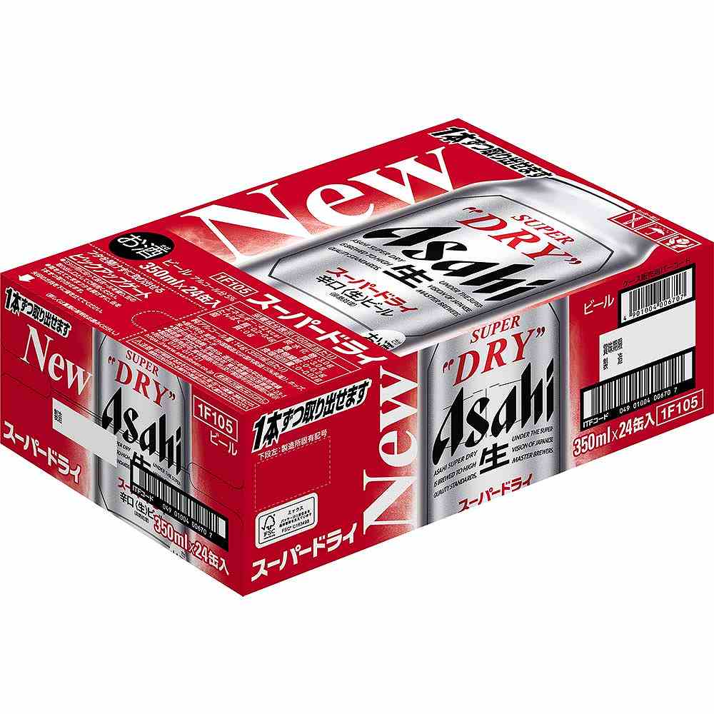 Asahi Super Dry 350ml 500ml 24缶入 アサヒ スーパードライ 350ml缶｜ビール｜格安・安いお酒の通販／配達