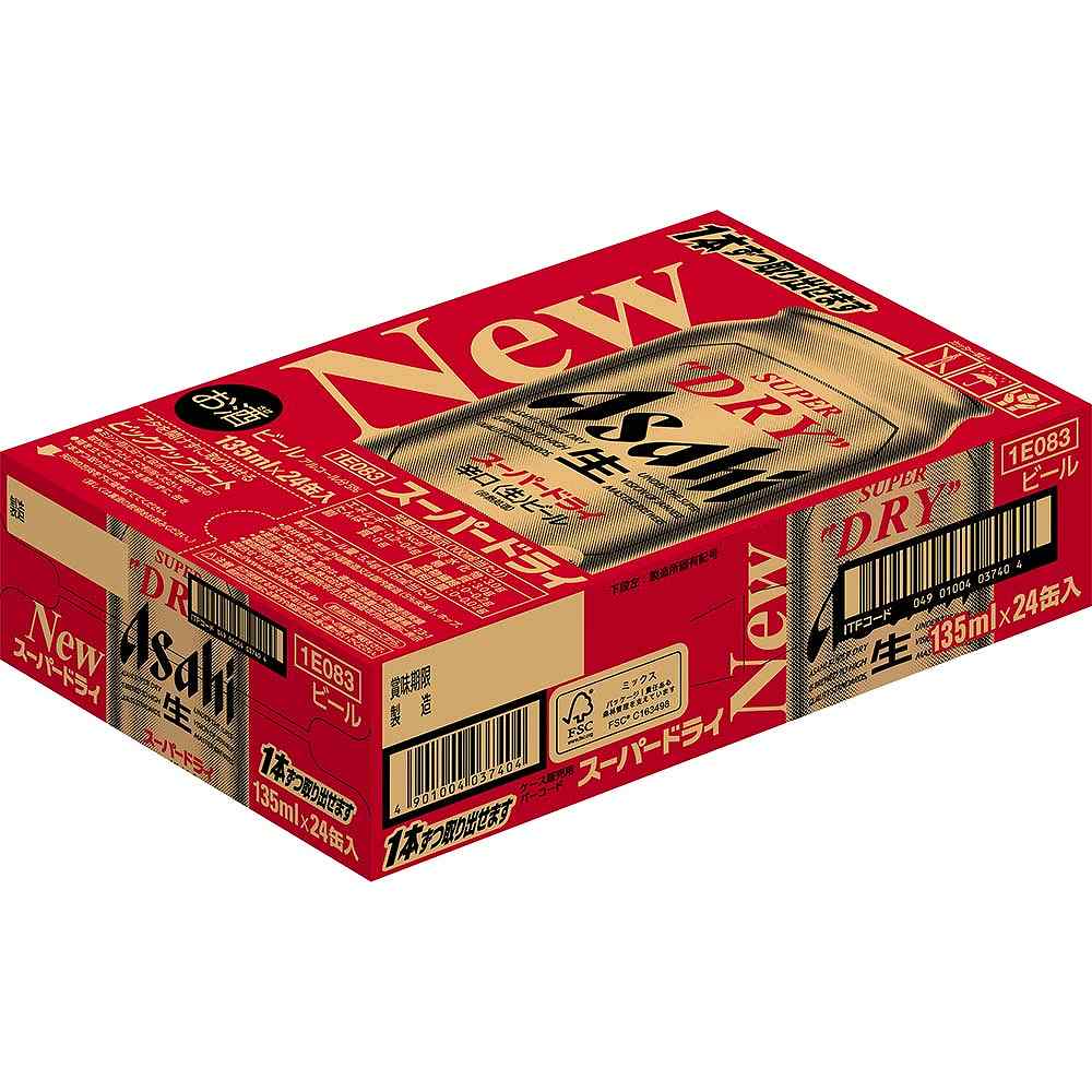 アサヒスーパードライ 135ml 24缶入 5ケース まとめ売り アサヒ スーパードライ 135ml缶｜ビール｜格安・安いお酒の通販／配達