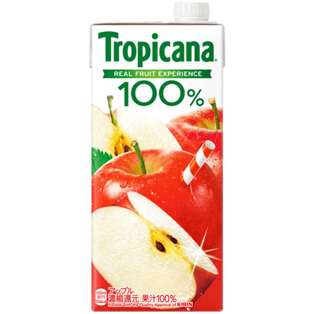 キリン トロピカーナ100%ジュース アップル 1L