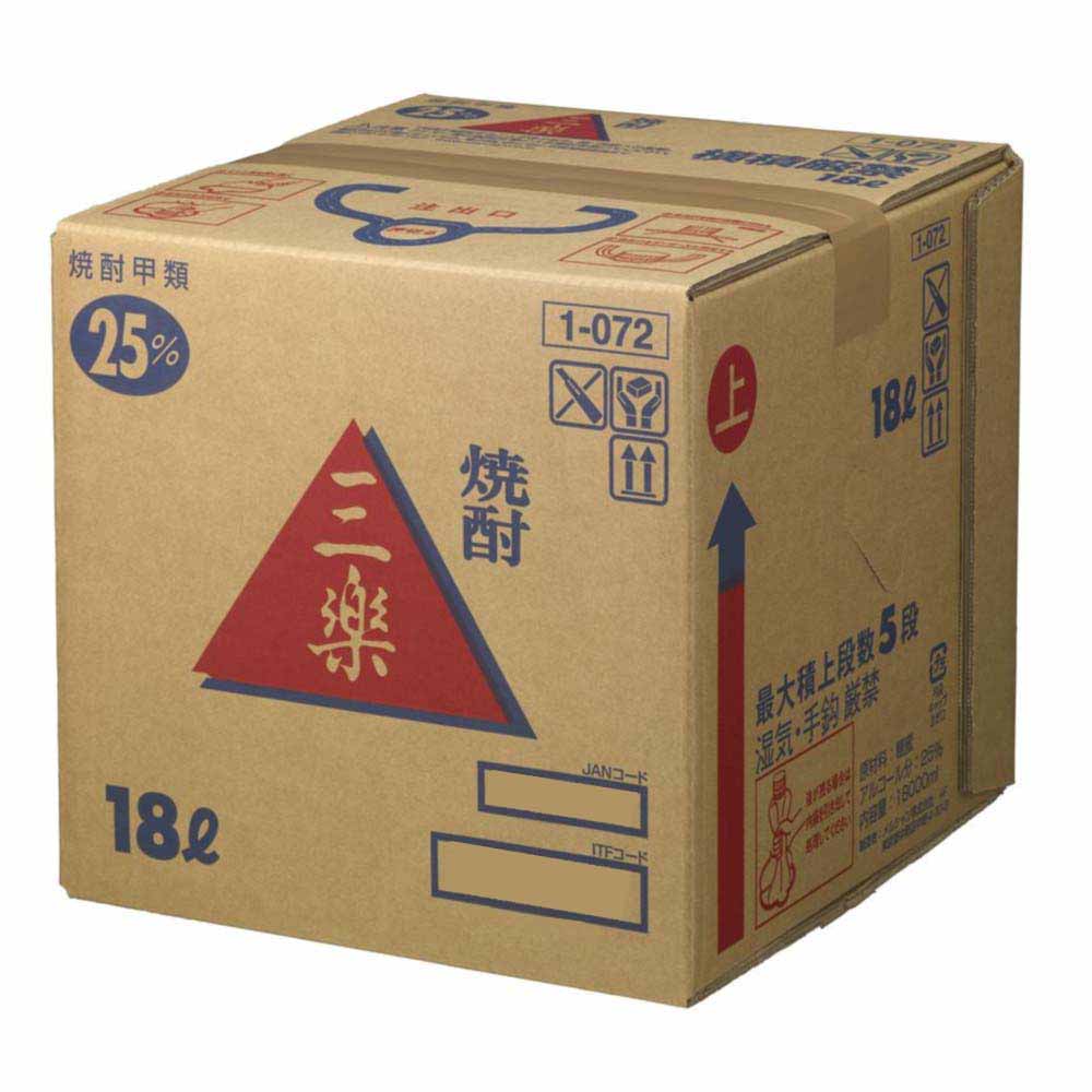 三楽焼酎 25°テナー（注ぎ口なし）18L