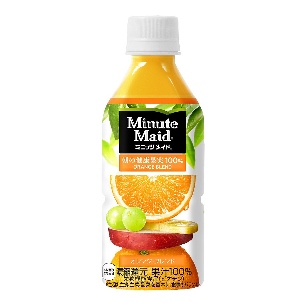 ミニッツメイド 朝の健康果実 オレンジ・ブレンド （果汁100％） 350ml