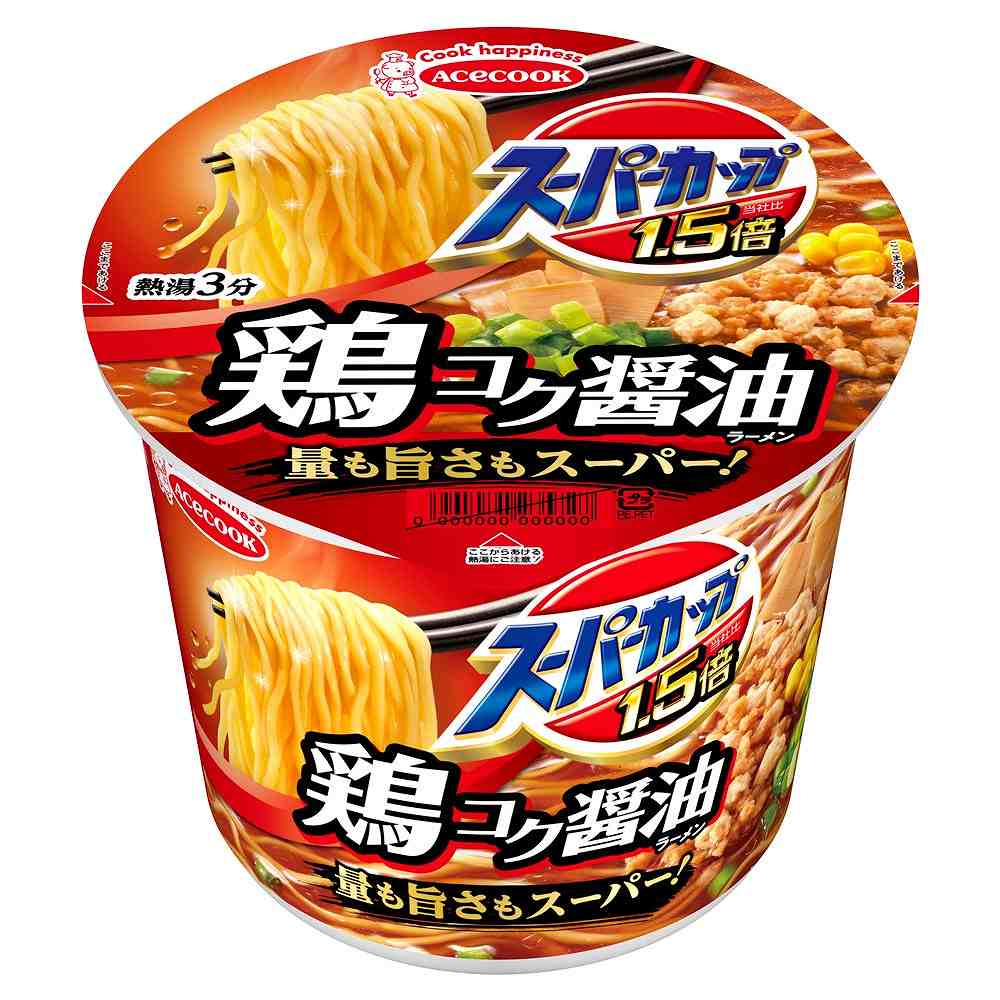 エースコック スーパーカップ 1.5倍 しょうゆラーメン 109g