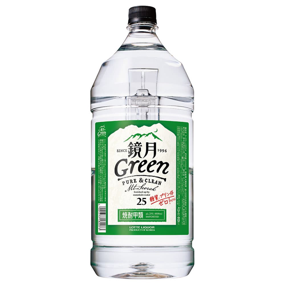 鏡月Green（グリーン）大容量ペット 25° 4L