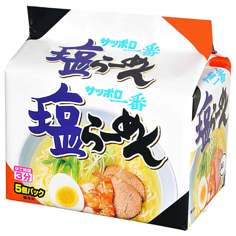 サッポロ一番 塩ラーメン 100g×5食入