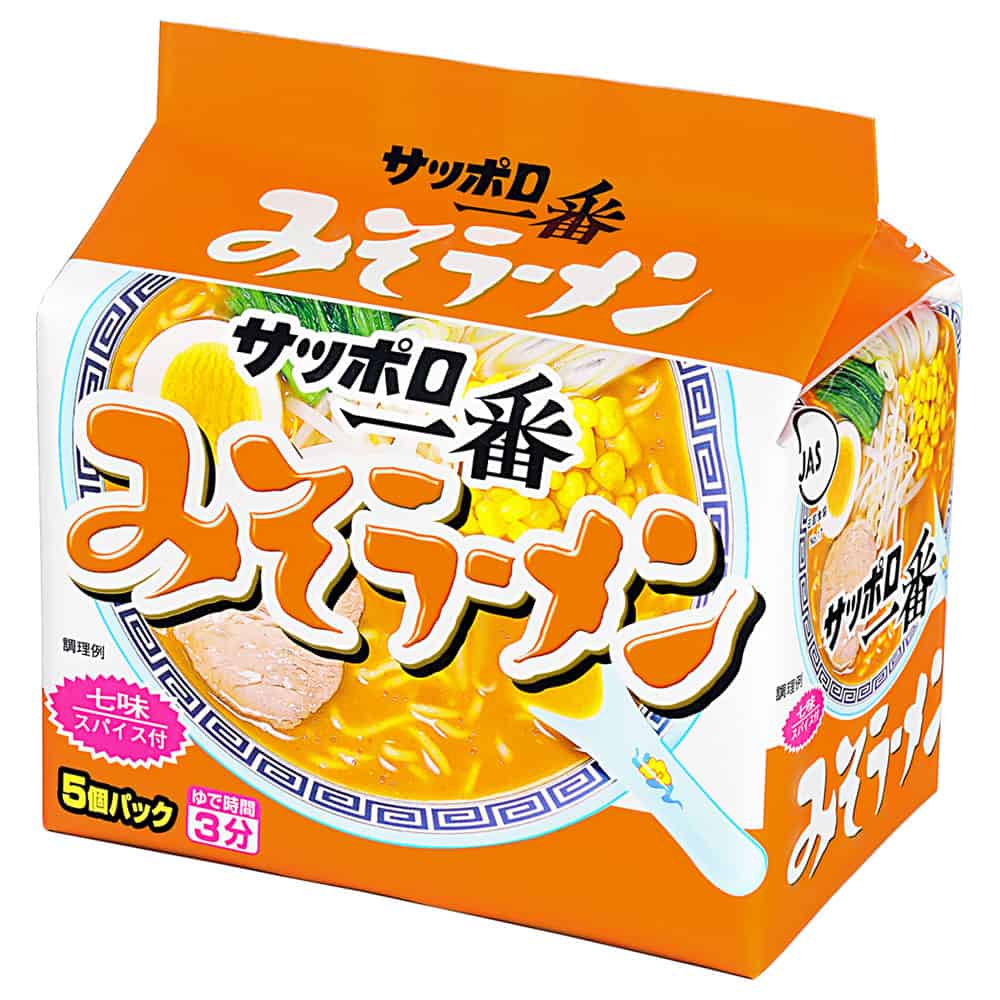 サッポロ一番 味噌ラーメン 100g×5食入