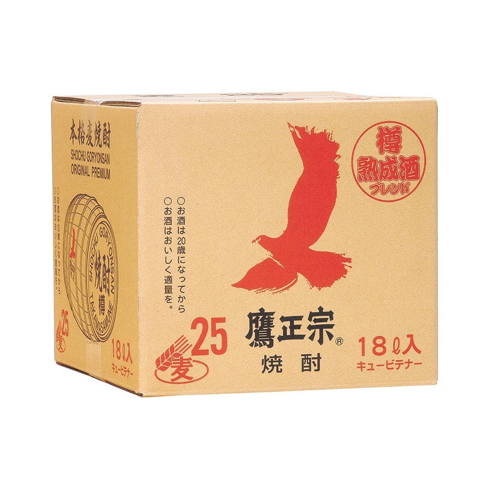 鷹正宗 ごりょんさんテナー 麦 25° 18L