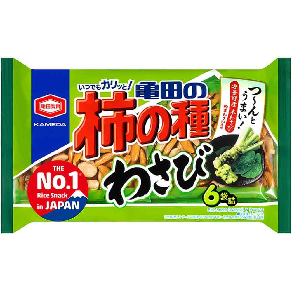 亀田製菓 亀田の柿の種 わさび 6袋入