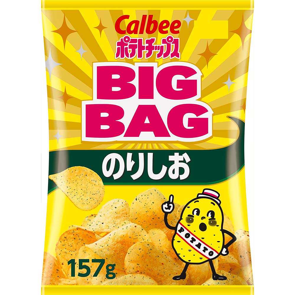 カルビー ビッグバッグ のりしお ポテトチップス 157g