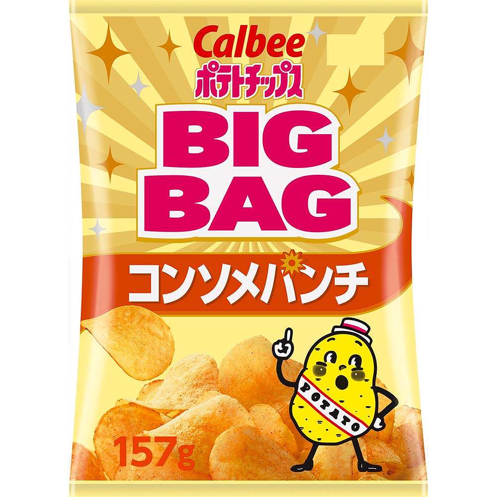 カルビー ビッグバッグ コンソメパンチ ポテトチップス 157g