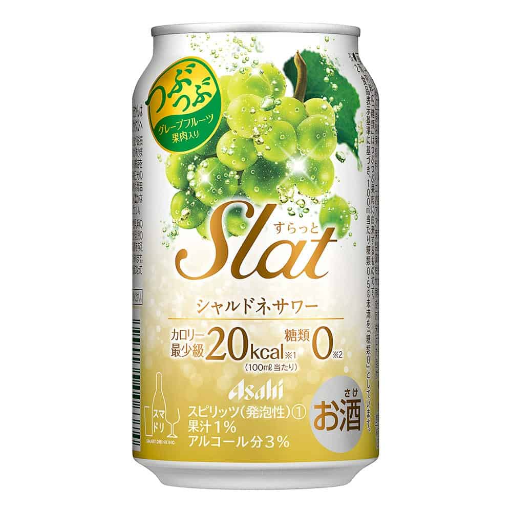 アサヒ Slat（すらっと） シャルドネサワー 350ml缶 【10月増税対象】