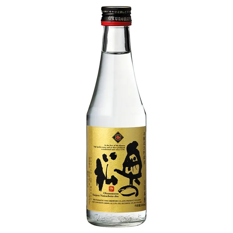 奥の松 本醸造 生貯蔵酒 金ラベル 300ml
