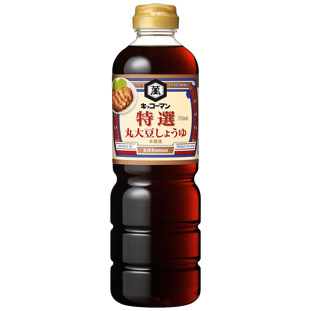 キッコーマン 特選丸大豆醤油 750ml