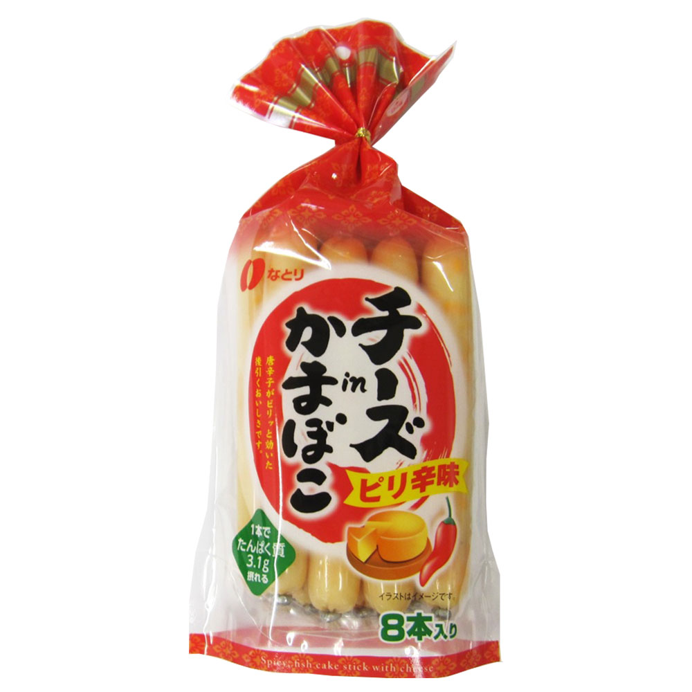 なとり チーズinかまぼこ ピリ辛味 232g｜チーズ、チータラ、チーカマ