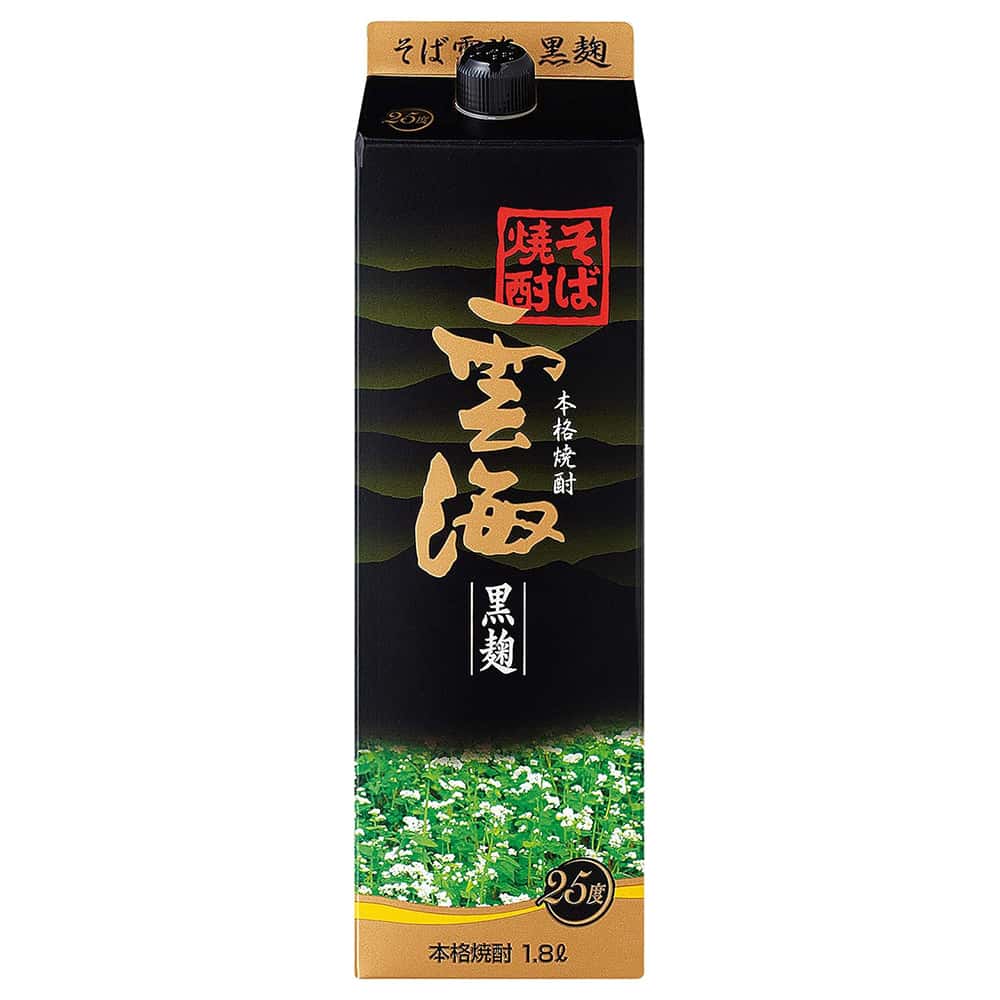 雲海 そば 黒麹 25° 1.8Lパック