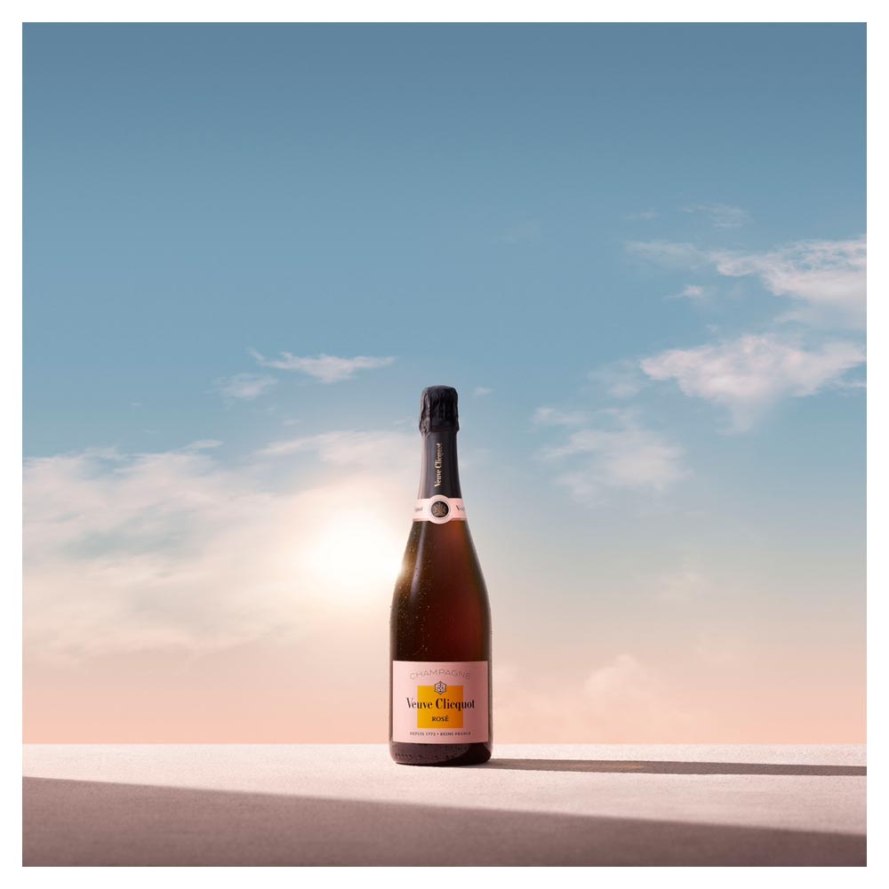 ヴーヴクリコ ロゼ ローズラベル 泡 750ml｜シャンパン