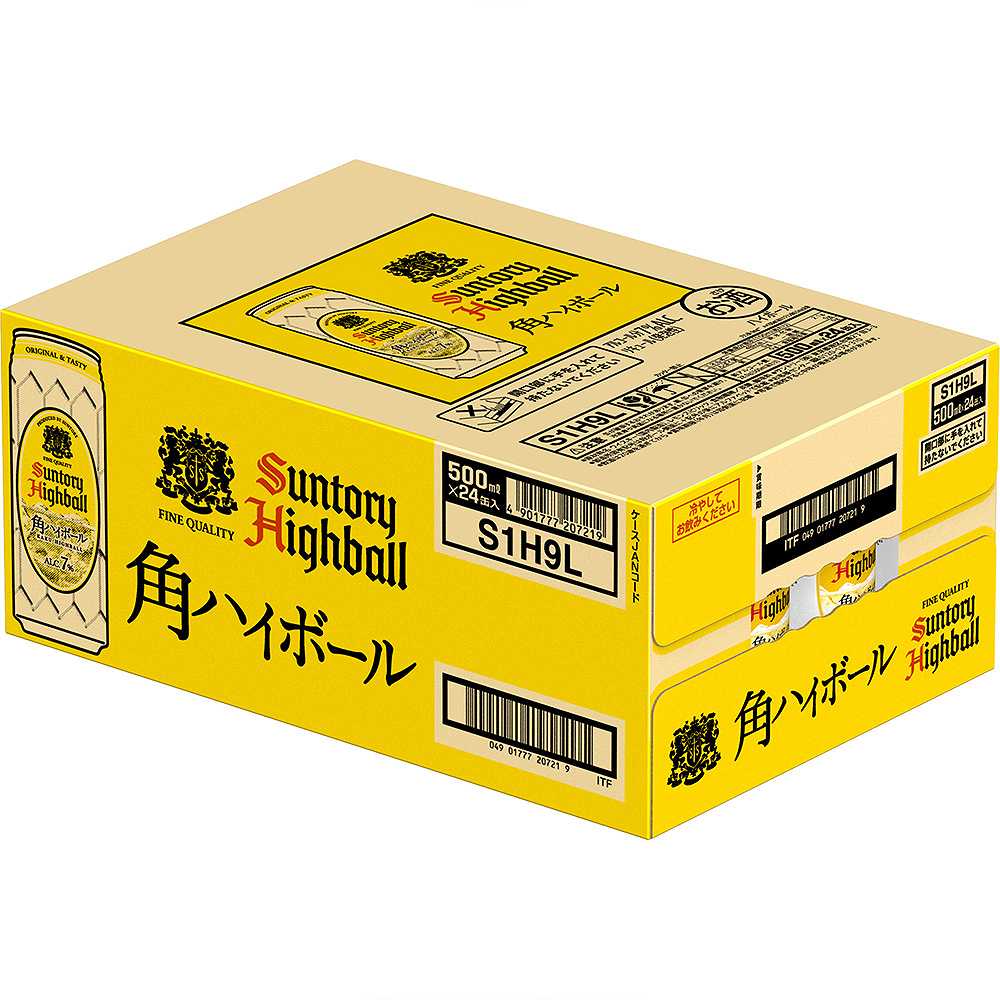 サントリー 角ハイボール 500ml缶｜ウイスキーハイボール・水割り