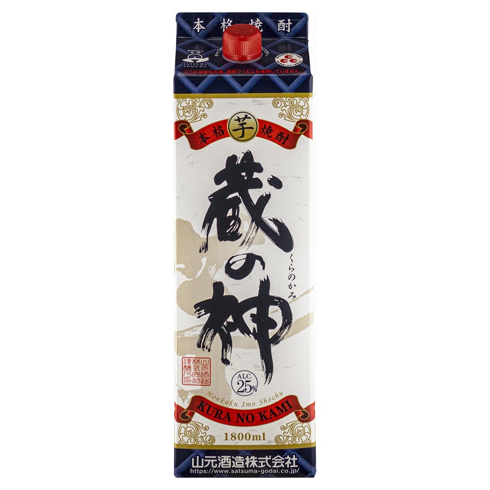 蔵の神パック 芋 25° 1.8L