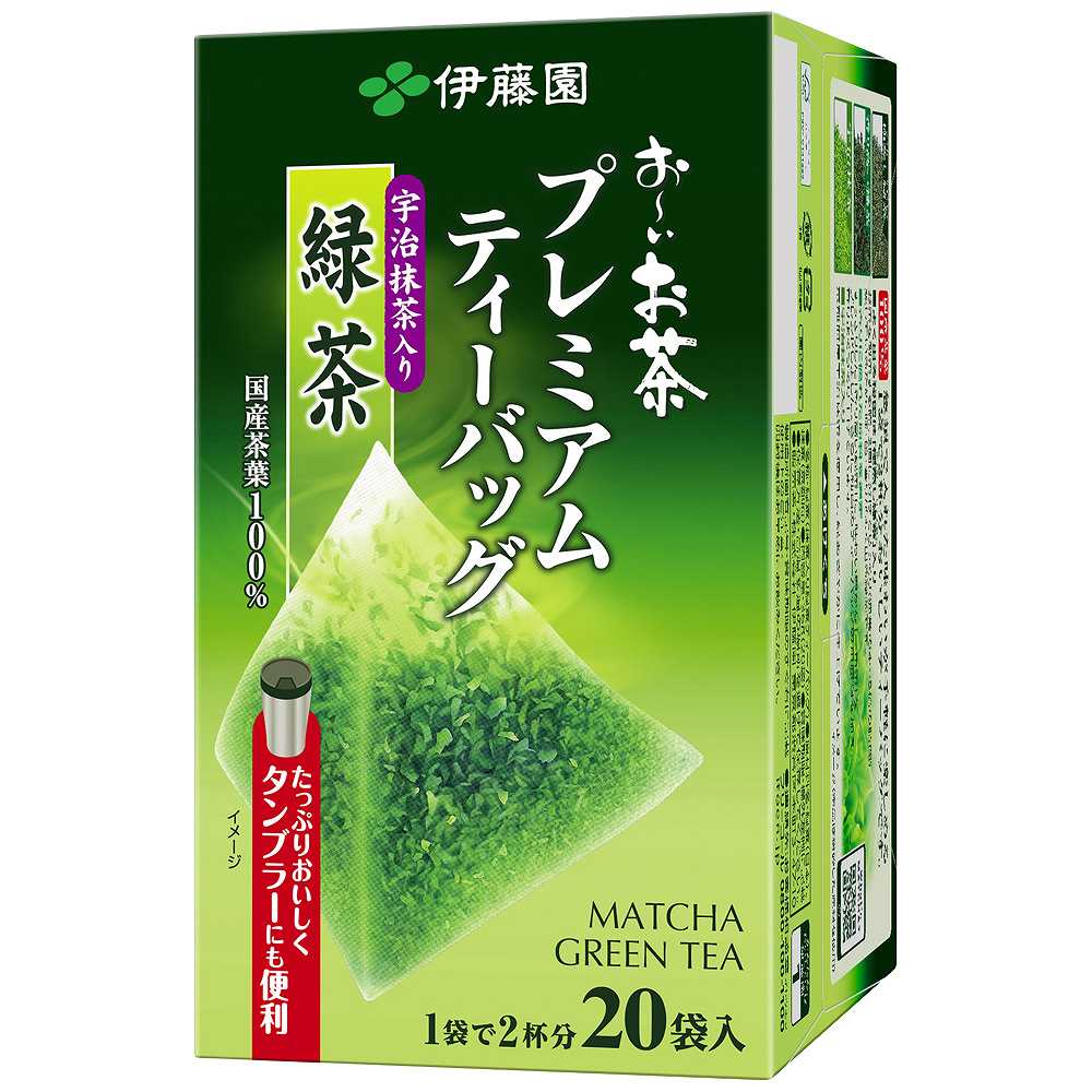 伊藤園 おーいお茶プレミアムティーバッグ 宇治抹茶入り緑茶1.8g×20袋