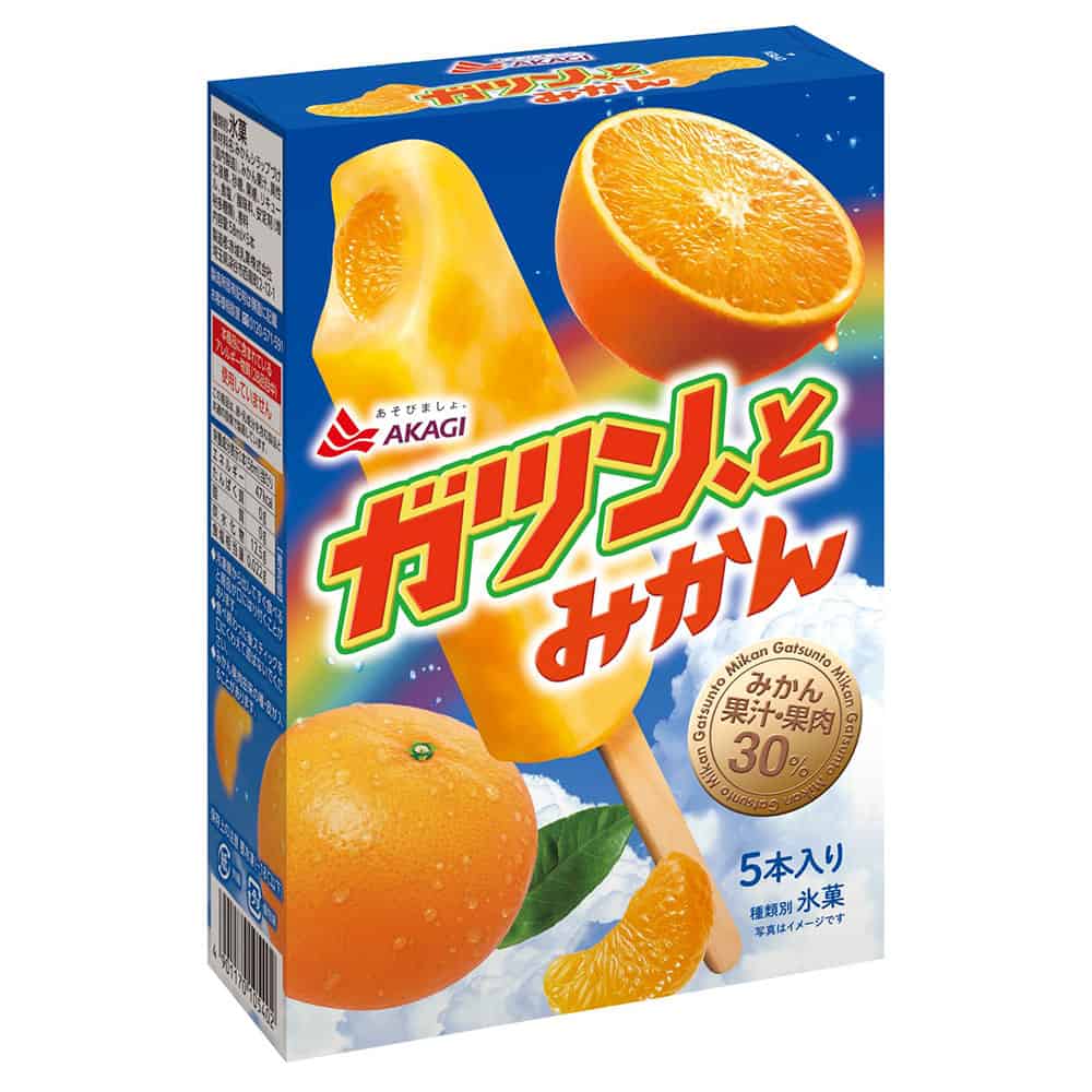 〔冷凍〕赤城乳業 ガツンとみかん 58ml×5本入※店舗からのお届け限定