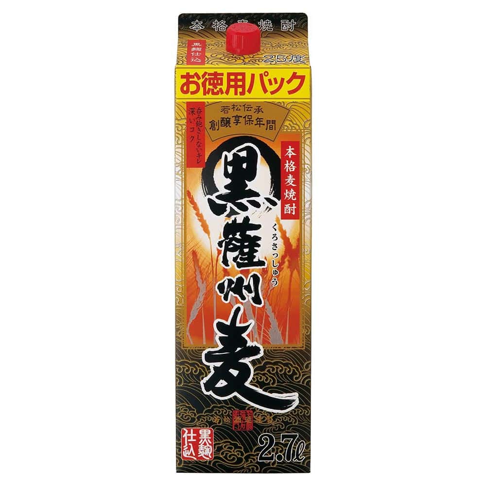 黒薩州麦（さっしゅうむぎ） 麦 25° 2.7L