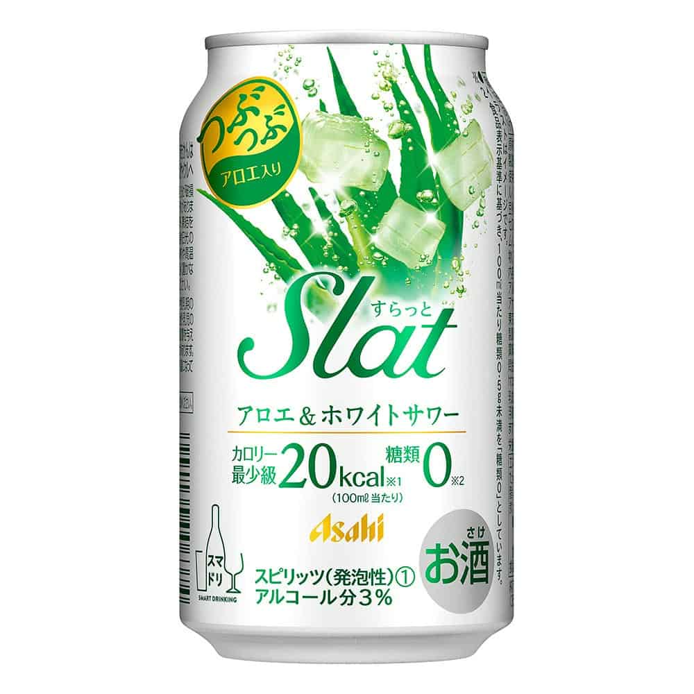 アサヒ Slat（すらっと） アロエ＆ホワイトサワー 350ml缶 【10月増税対象】