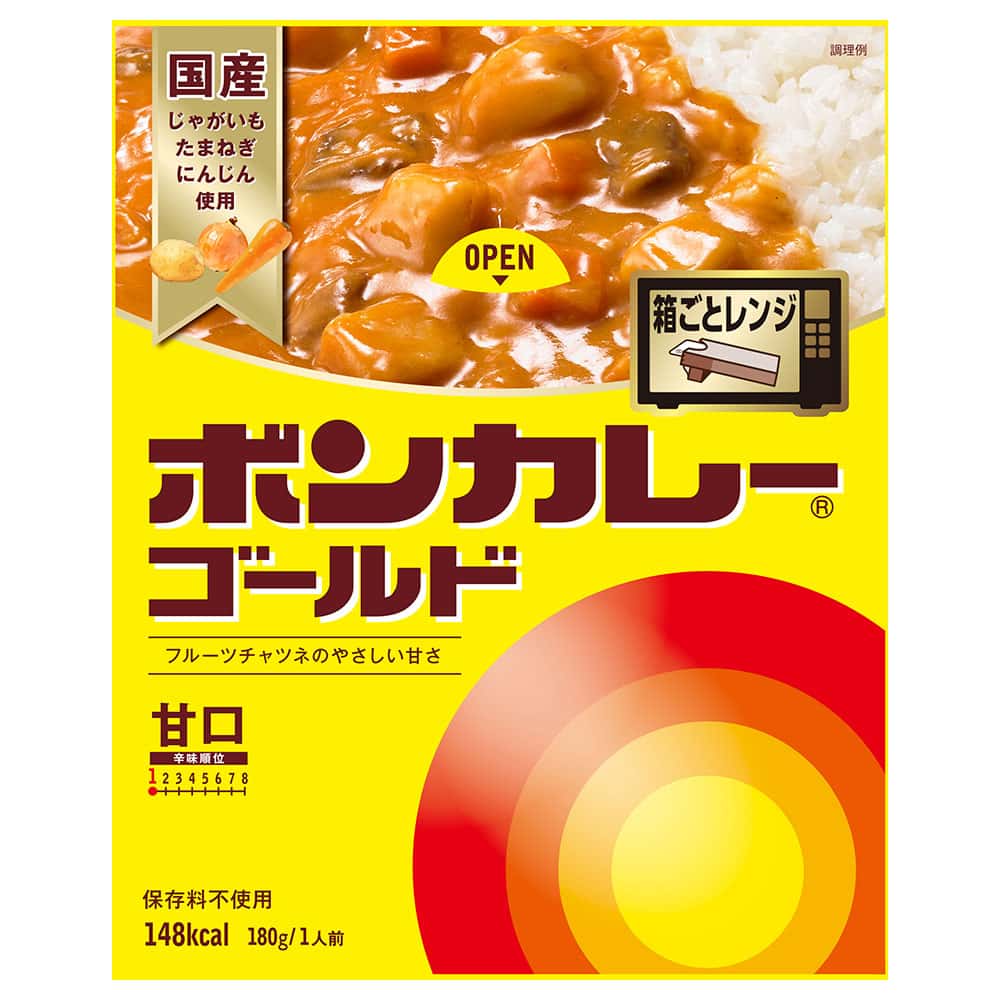 大塚食品 ボンカレーゴールド 甘口 180g