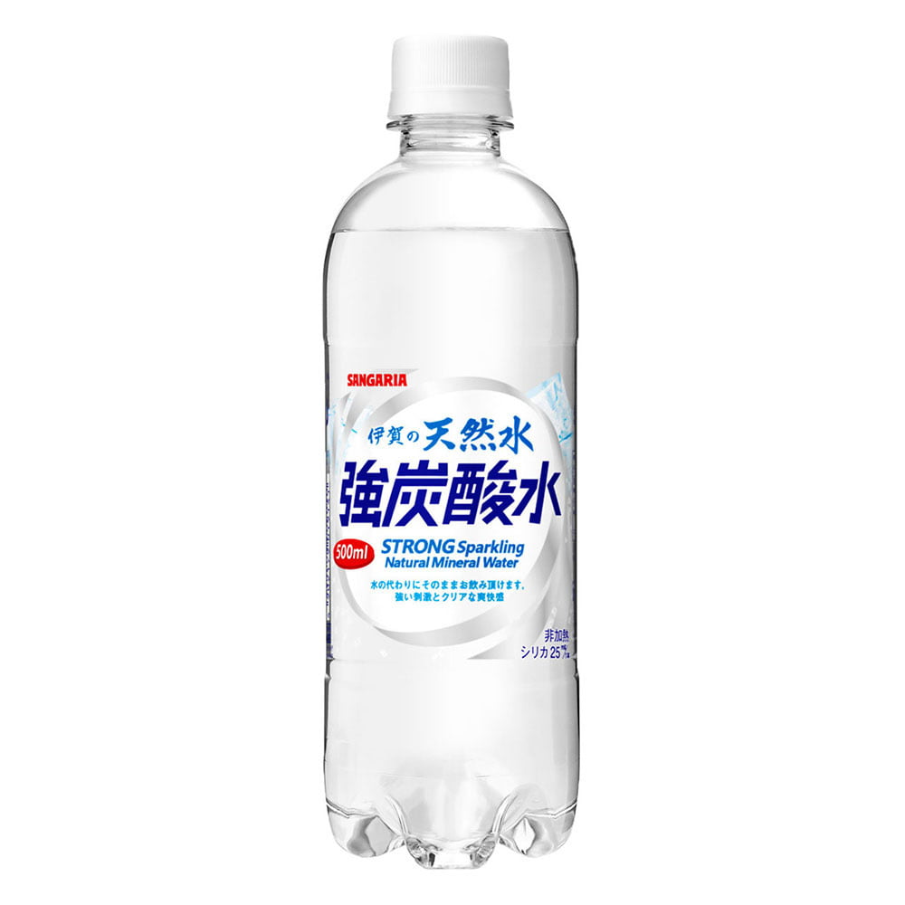 サンガリア 伊賀の天然水強炭酸水 500ml