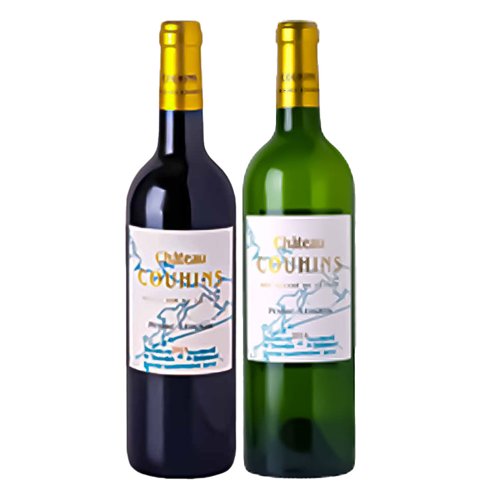 〔セット〕シャトークーアン 赤･白セット（筑波大学×ボルドー大学 限定ラベル） 750ml×2本