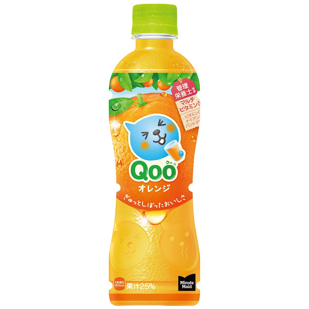 ミニッツメイド Qoo（クー）オレンジ（果汁25％） 425ml