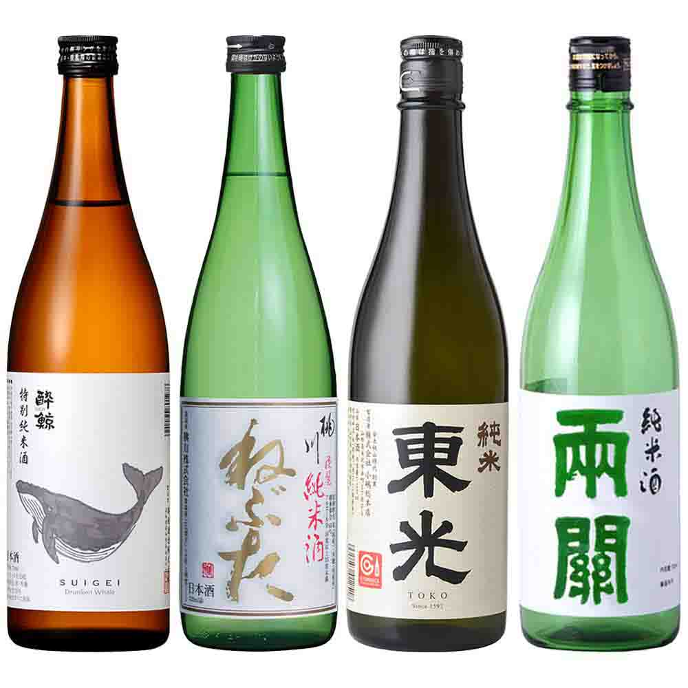 〔セット〕純米酒 4種飲み比べセット 720ml×4本