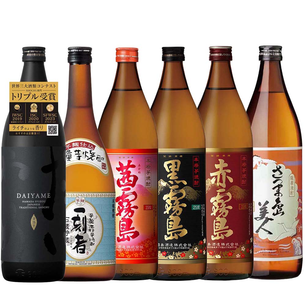 〔セット〕だいやめ芋焼酎 6本セット  720ml×1本  900ml×5本