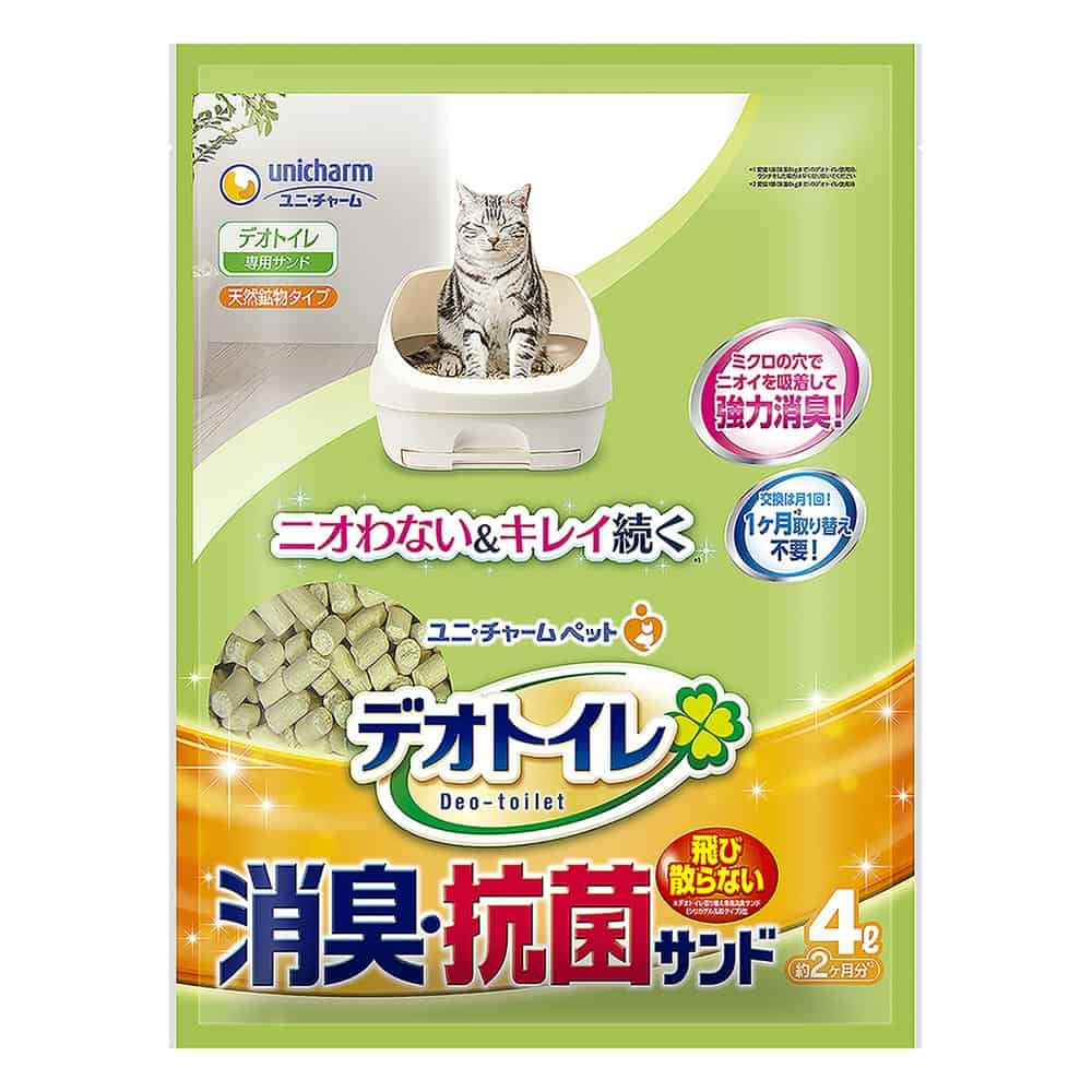 〔ペット用〕デオトイレ 飛び散らない消臭・抗菌サンド 4L