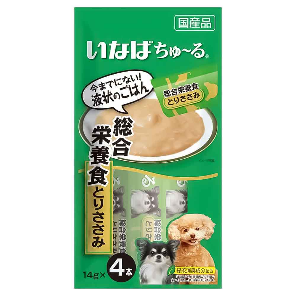 〔ペット用〕犬ちゅ～る 総合栄養食 とりささみ 14g×4本