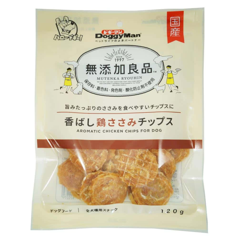 〔ペット用〕ドギーマン 無添加良品 鶏ささみチップス 120g