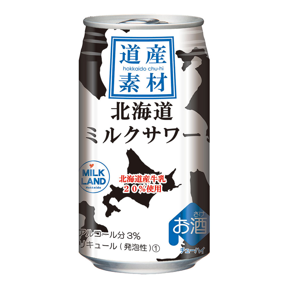 1ｹｰｽ予約〕道産素材 ミルクサワー 350ml缶｜チューハイ(低ALC～3
