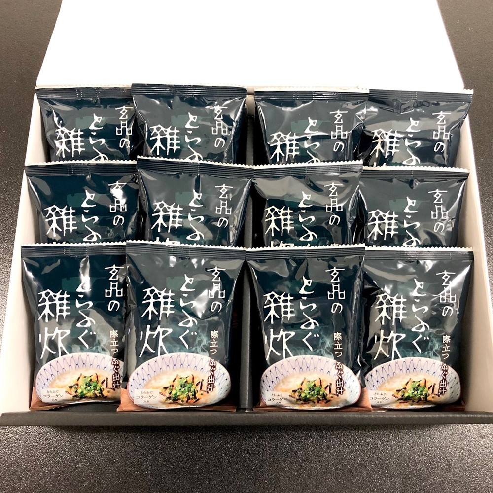 玄品 とらふぐ雑炊12個入りセット【関門海直送】｜玄品ふぐ・鰻玄