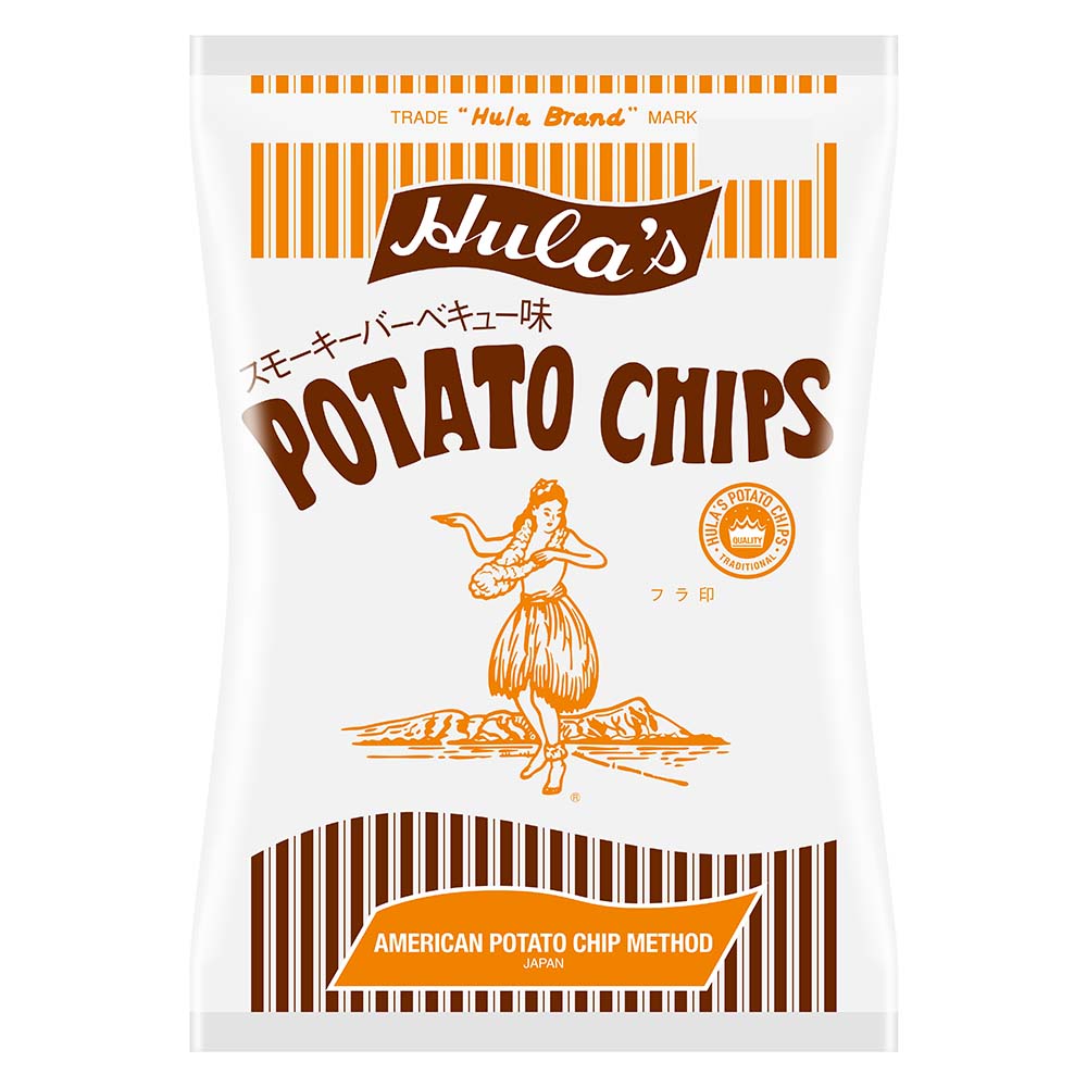 フラ印 アメリカンポテトチップ スモーキーバーベキュー味 143g