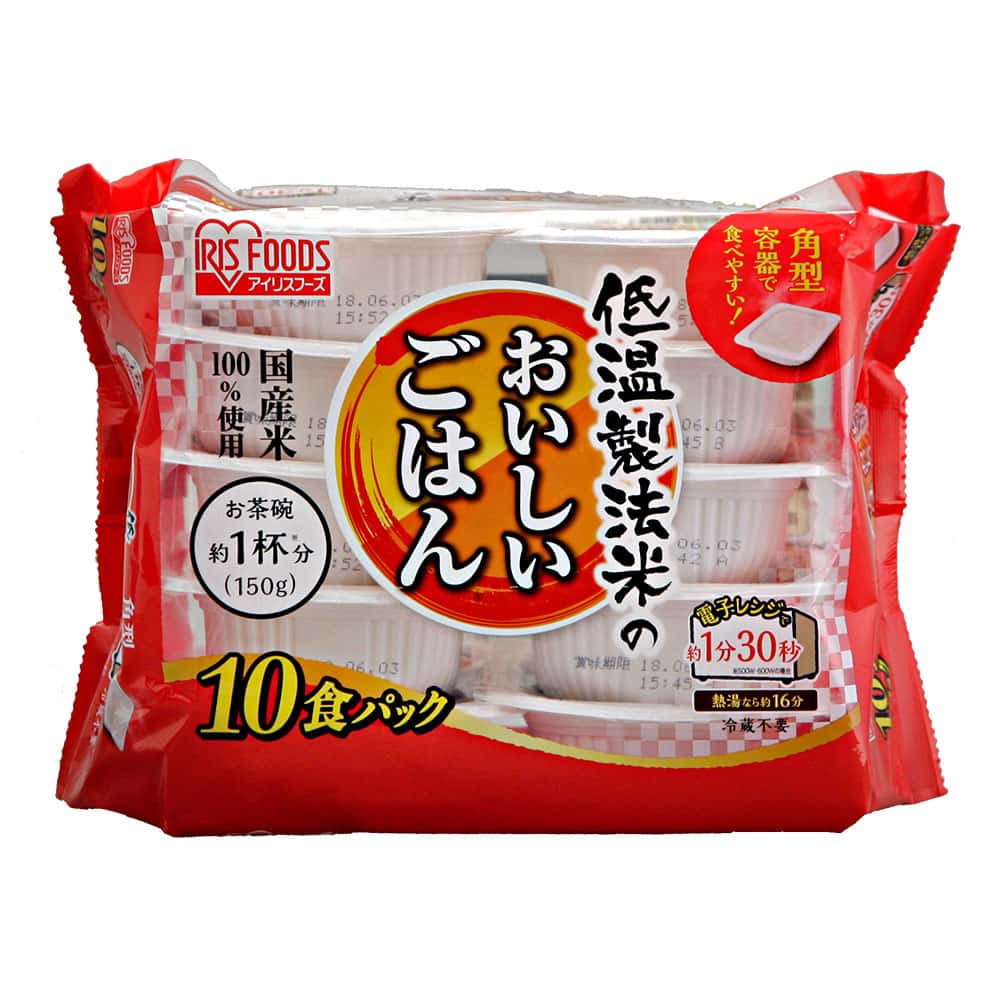 アイリスオーヤマ パックご飯 国産米100% 150g×10食入