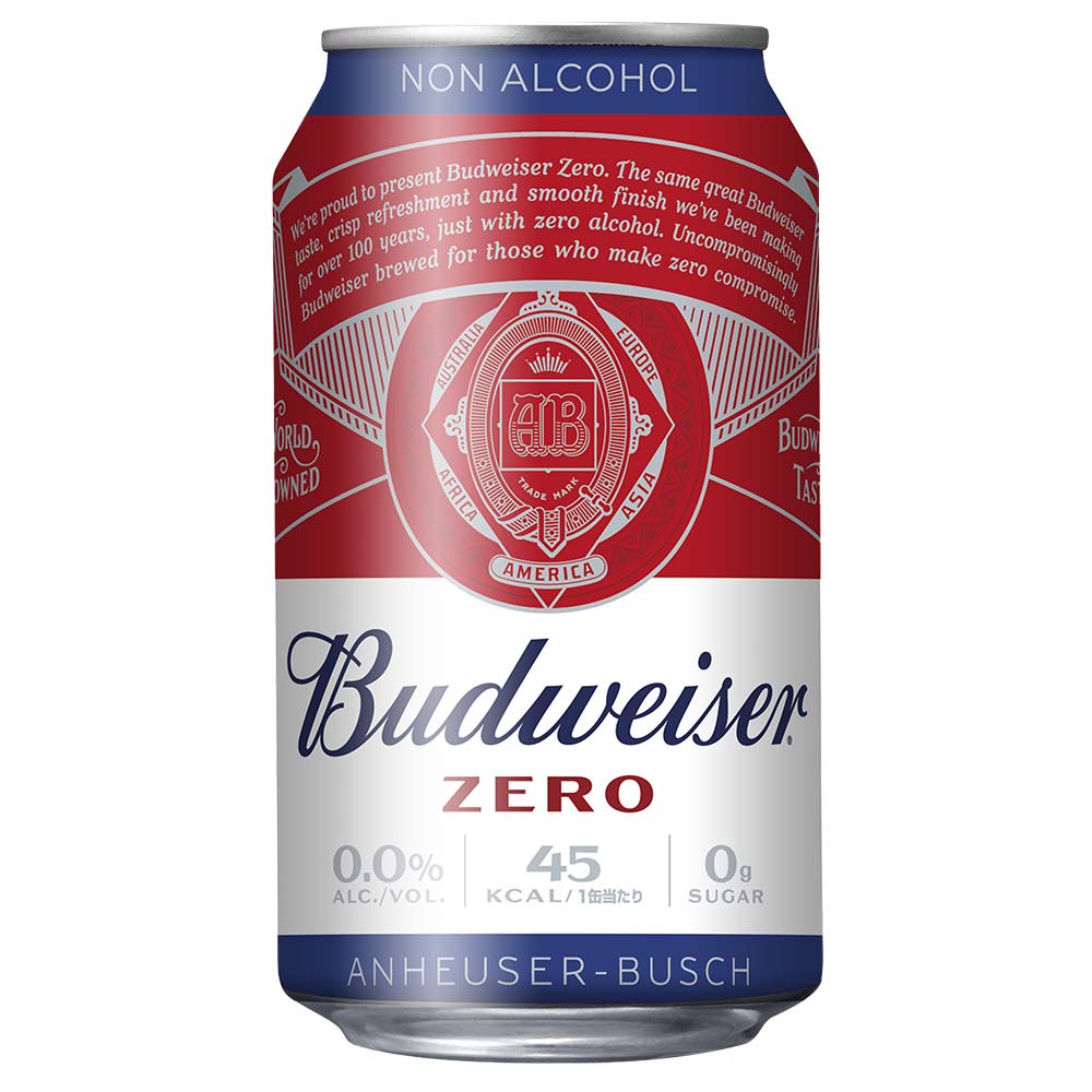 Budweiser ZERO ノンアルコールビール バドワイザー ゼロ 330ml缶（ノンアルコール）｜ビールテイスト｜格安