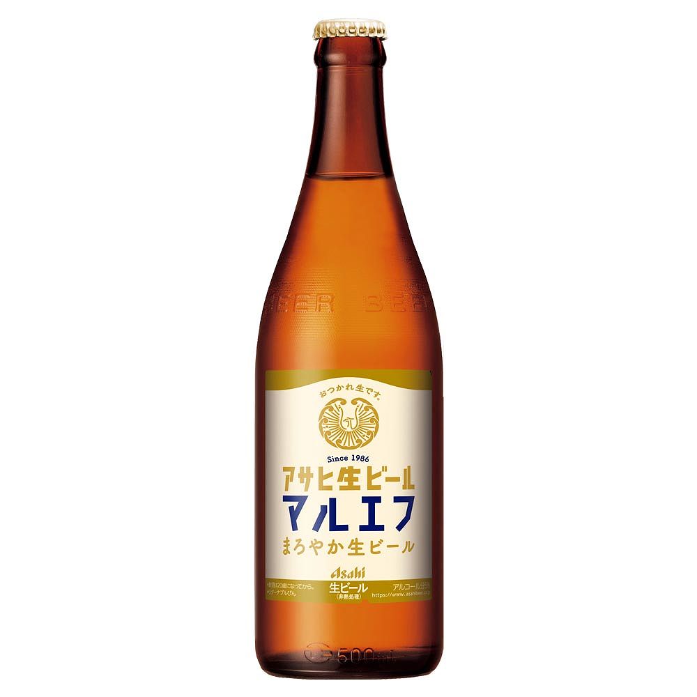 アサヒ 生ビール 中瓶（通称マルエフ） 500ml※店舗からのお届け限定
