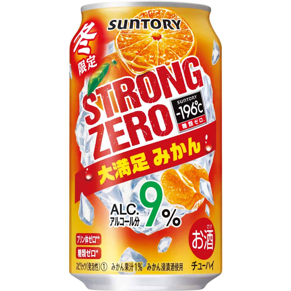サントリー -196℃ ストロングゼロ 大満足みかん 350ml缶｜チューハイ