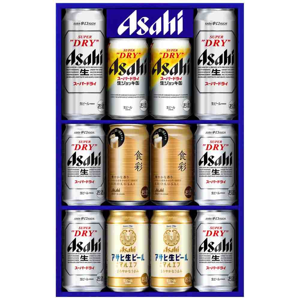 ギフトセット〕アサヒビール 4種セット 計12缶 AJP-3｜ビールセット
