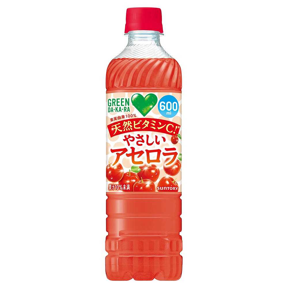 ｻﾝﾄﾘｰ GREEN DAKARA やさしいｱｾﾛﾗ 600ML ﾍﾟｯﾄ｜その他のジュース｜格安
