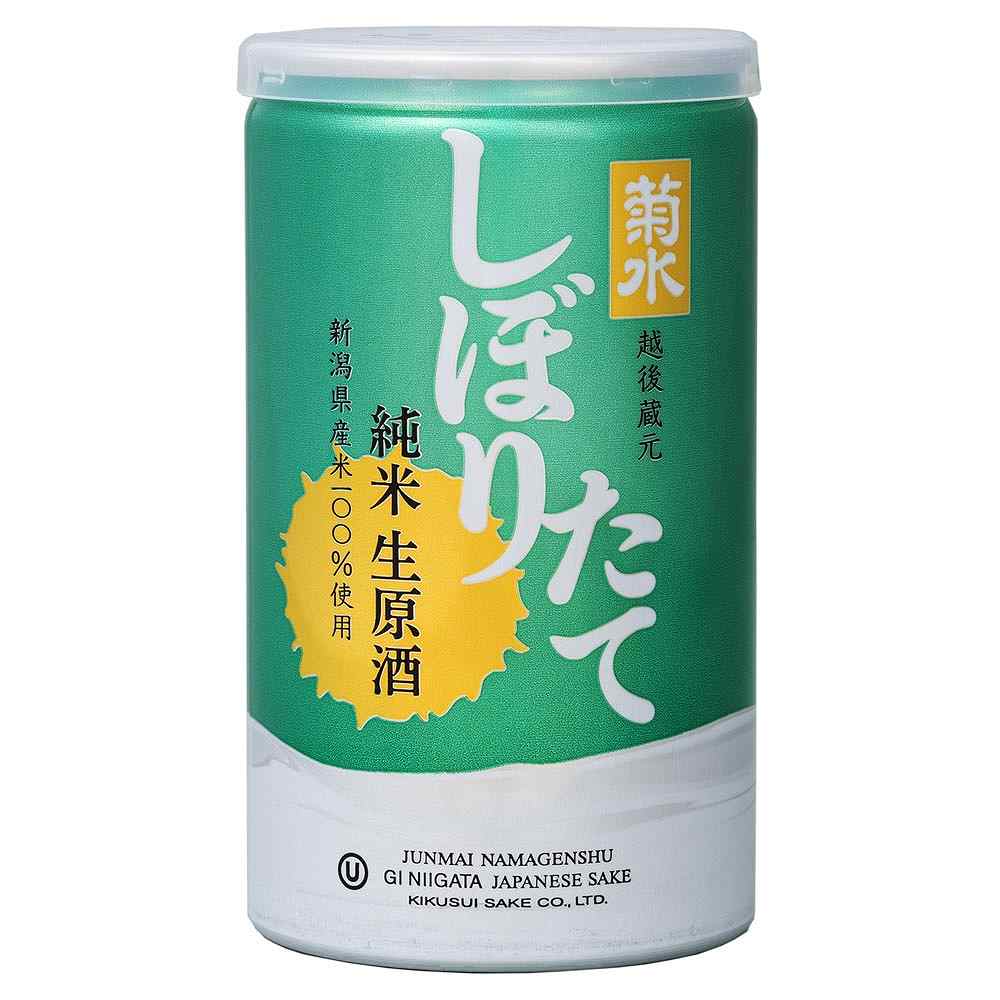 菊水 しぼりたて 純米生原酒 200ml缶