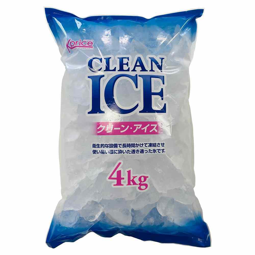 〔冷凍〕Kprice クリーン・アイス（氷） 4kg※店舗からのお届け限定