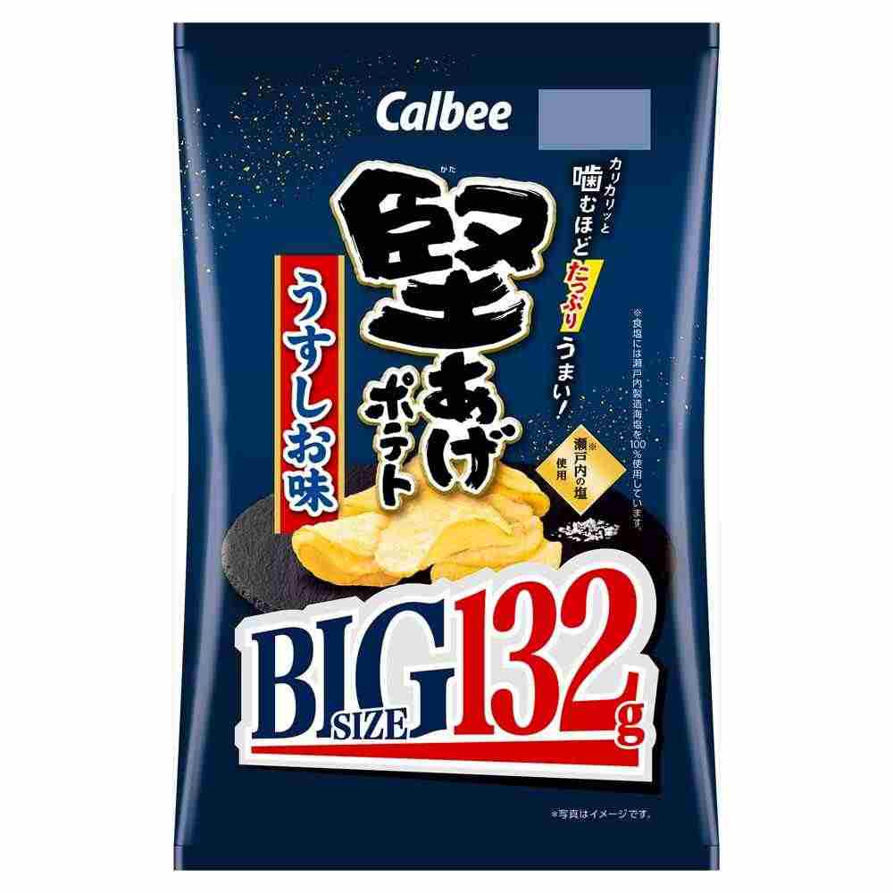 カルビー 堅あげポテト BIG うすしお味 132g
