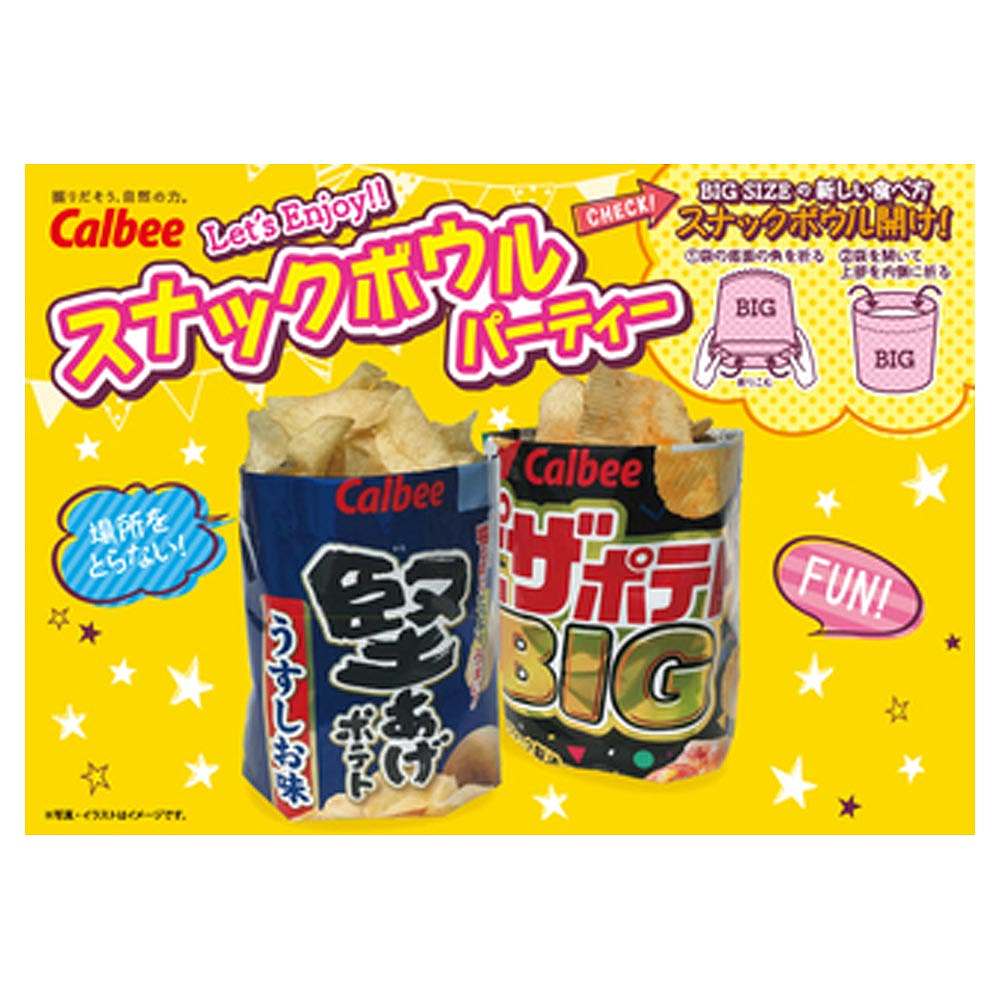 カルビー 堅あげポテト BIG うすしお味 132g｜ポテトチップス