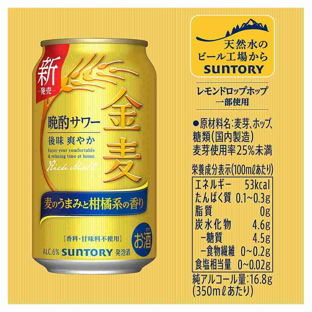 サントリー 金麦 晩酌サワー 500ml缶｜新ジャンル｜格安・安いお酒の