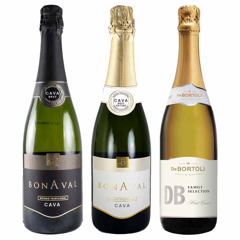 〔セット〕シャンパーニュ気分♪本格辛口スパーク3本セット 750ml×3本